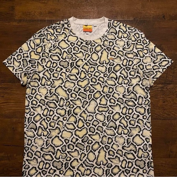 Lacoste Men's Short Sleeve Tee - Black and White Pattern - Picture 1 of 3